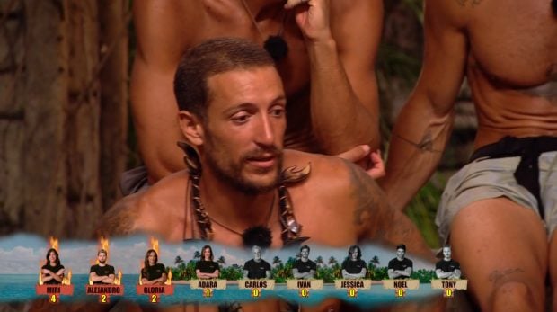 Rubén Torres, líder de Playa leyenda en Supervivientes All Stars. (Mediaset)