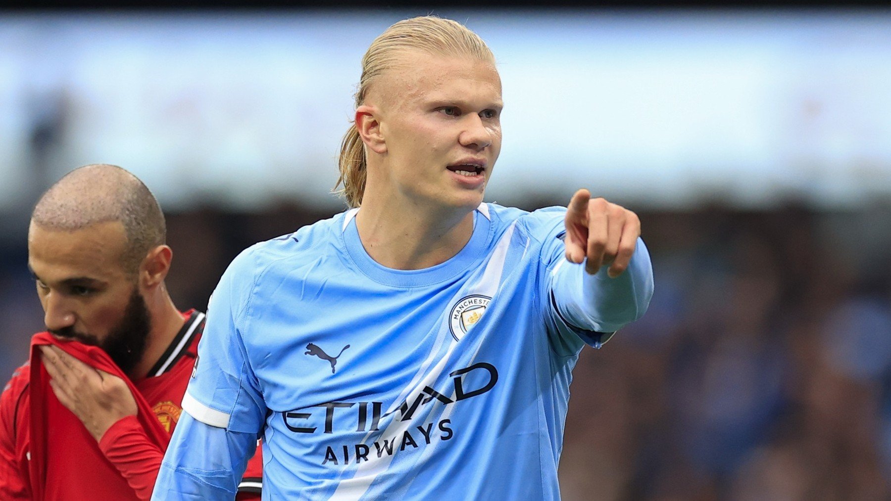Erling Haaland, en un partido con el Manchester City. (Europa Press)
