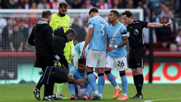 Rodri Hernández, Manchester City, lesionado