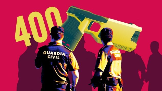 pistolas eléctricas, guardia civil