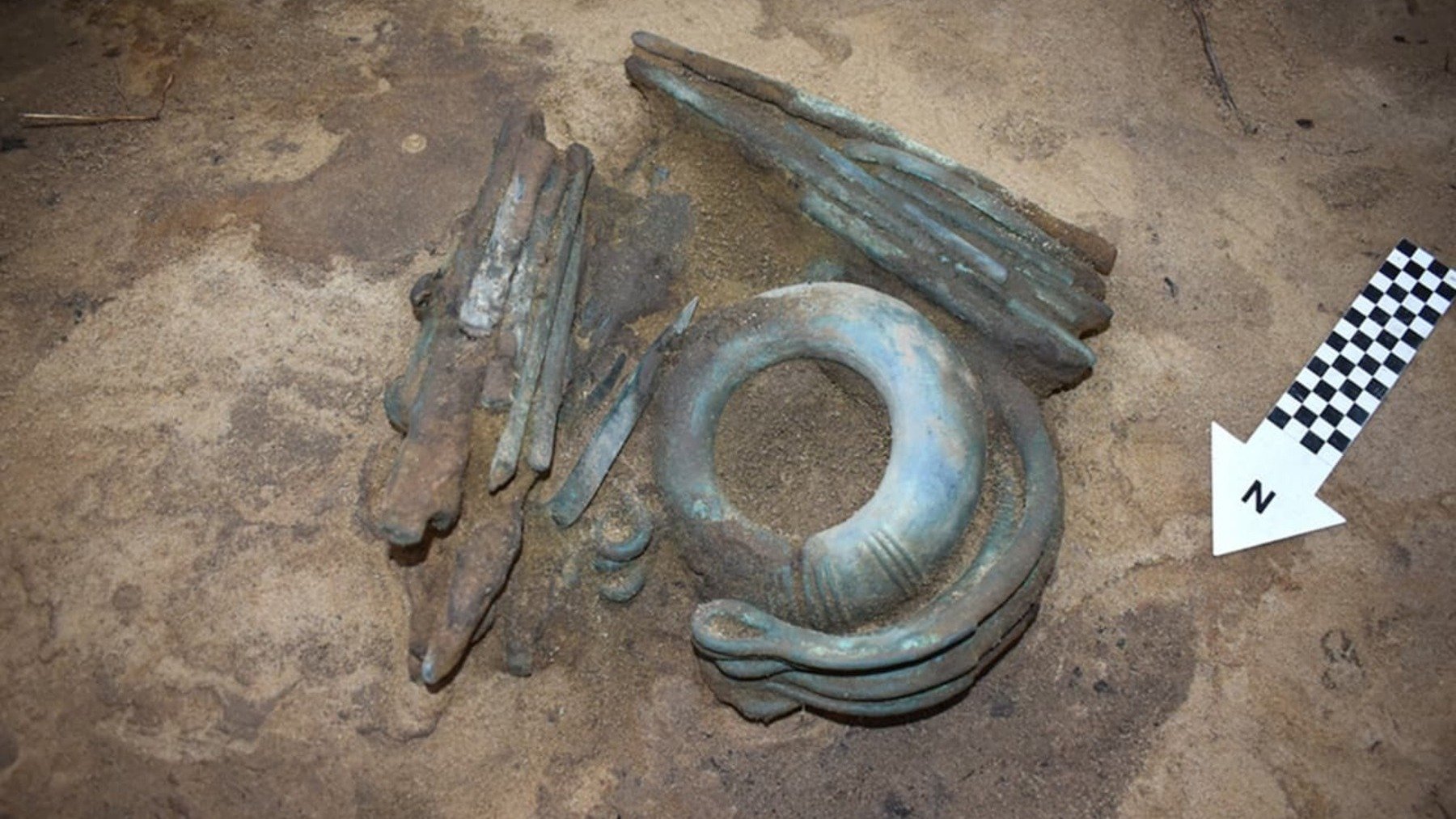 Hallazgo arqueológico en Polonia. Foto: M. Gólczyński.