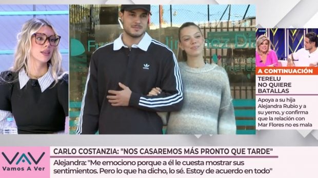 Alejandra Rubio en Telecinco. (Mediaset)