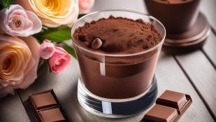 Postre de chocolate