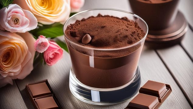 Postre de chocolate