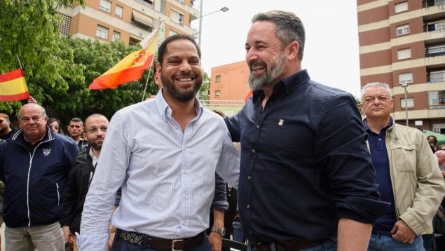 Ignacio Garriga, Santiago Abascal, Vox, Cataluña