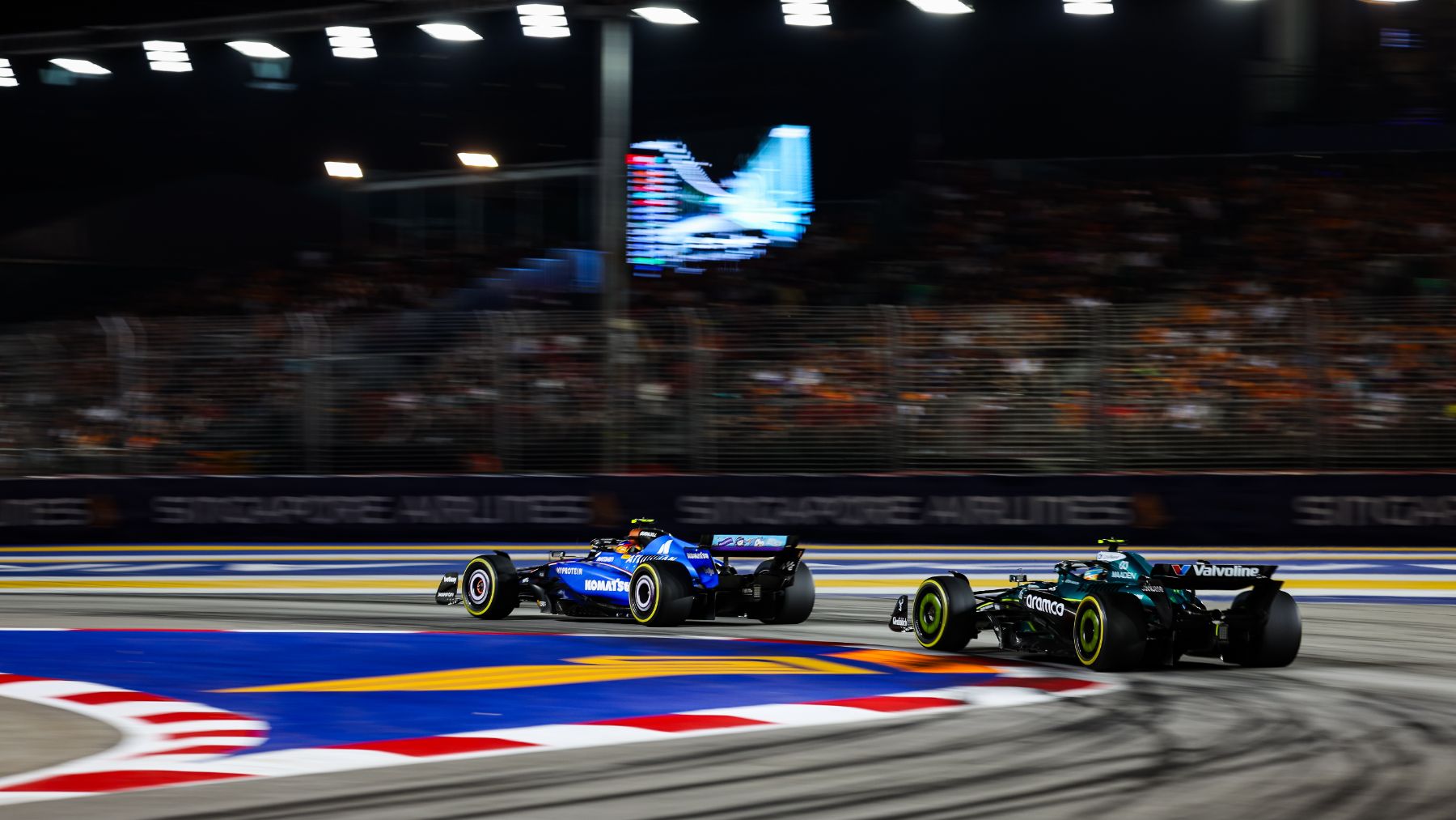 La Fórmula 1 censuró hasta 12 adelantamientos de Alonso y Sainz en Singapur