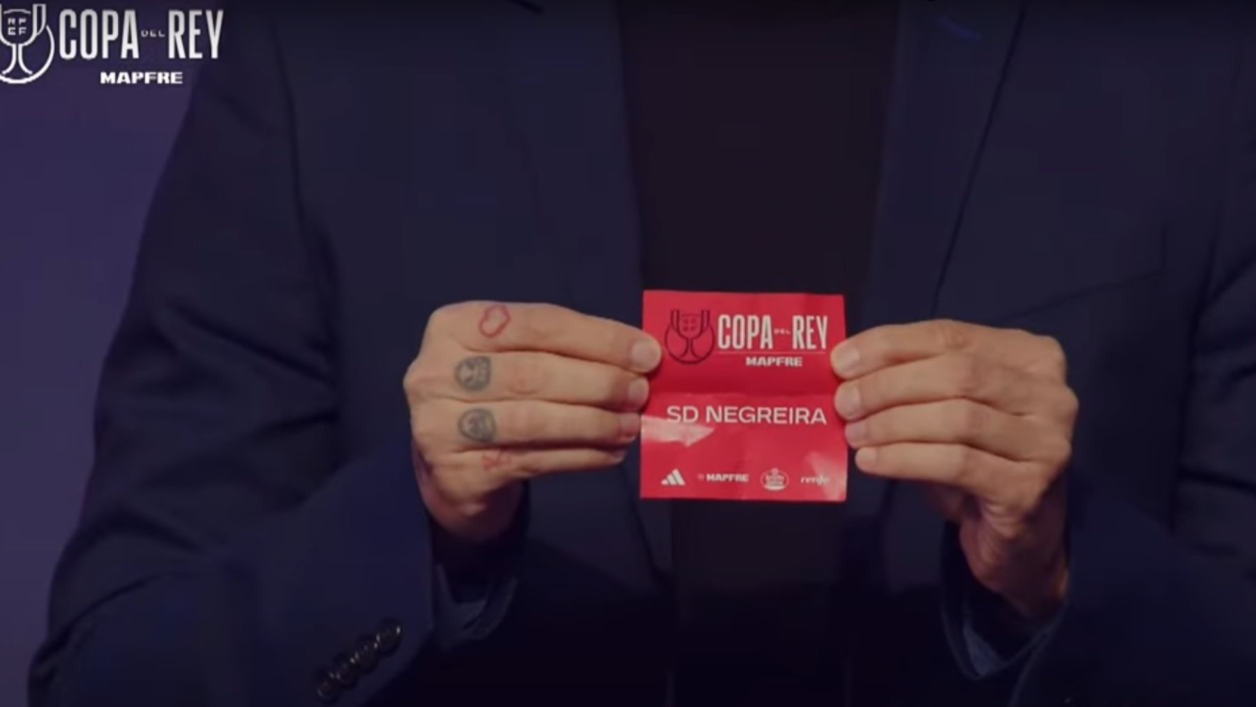 La SD Negreira en la Copa del Rey. (RFEF)