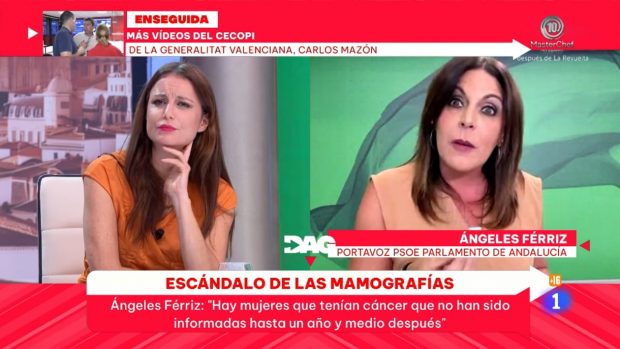 Andrea Levy y Ángeles Ferriz en 'Directo al grano'.