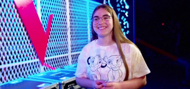 Aroa, durante su paso por La Voz Kids (Atresmedia).