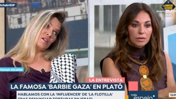 Hanan Alcalde, 'Barbie Gaza', y Mariló Montero.
