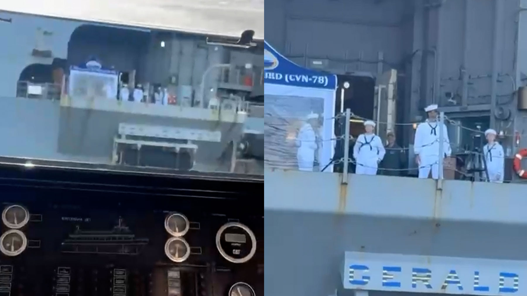 EEUU advierte con «medidas defensivas» a los barcos de la bahía de Palma que se acercan al portaaviones