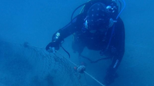 buceo residuos