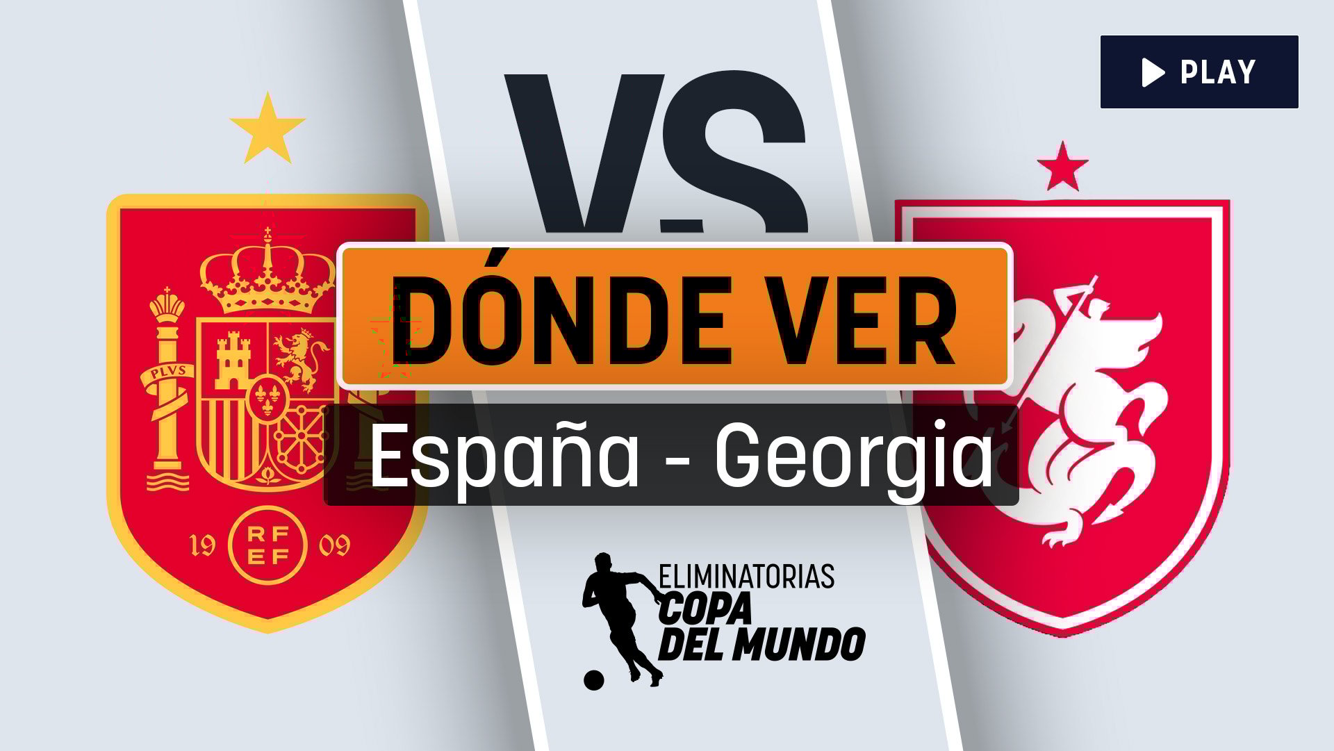España – Georgia: cuándo es, horario y canal de televisión para ver en directo por TV el partido de clasificación para el Mundial de la Selección