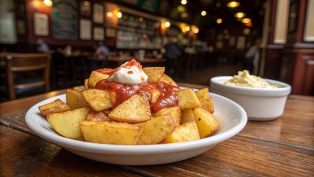 Patatas bravas, comida, patata
