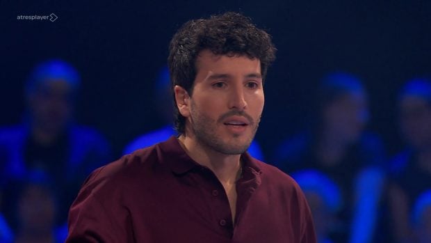 Sebastián Yatra en el plató de 'La Voz' (Atresmedia).