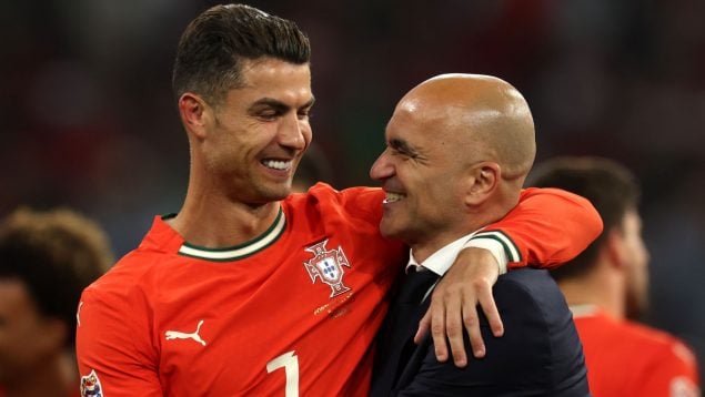 Roberto Martínez, Cristiano Ronaldo