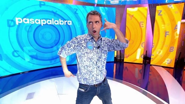 Javi Martín en el plató de Pasapalabra (Atresmedia).