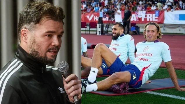 Rufían, Borja Iglesias y Marcos Llorente
