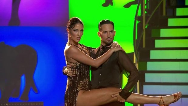 Tania Media en 'Bailando con las estrellas'. (Mediaset)