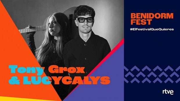 Tony Grox y LUCYCALYS, concursantes de Benidorm Fest 2026. (RTVE)
