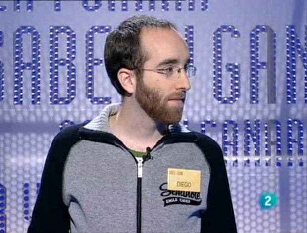 Diego Aguado, durante su paso por Saber y ganar. (RTVE)