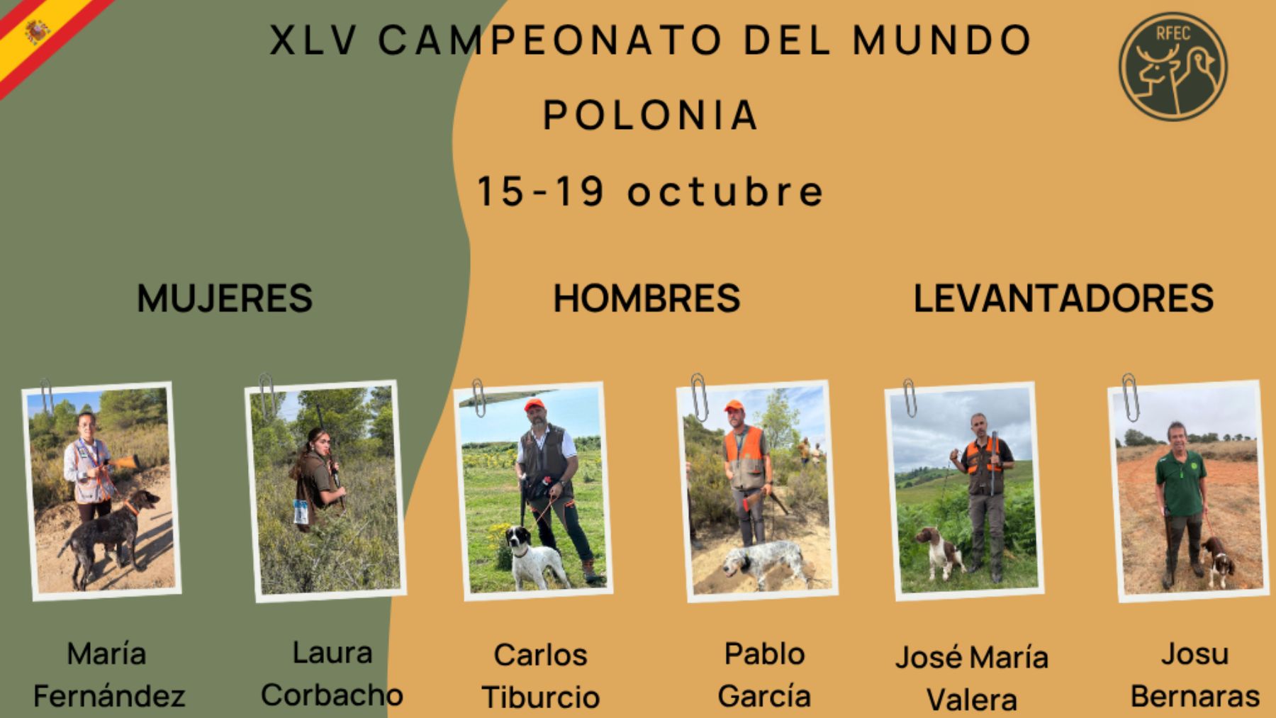 España parte como una de las favoritas en el Mundial de caza de Polonia
