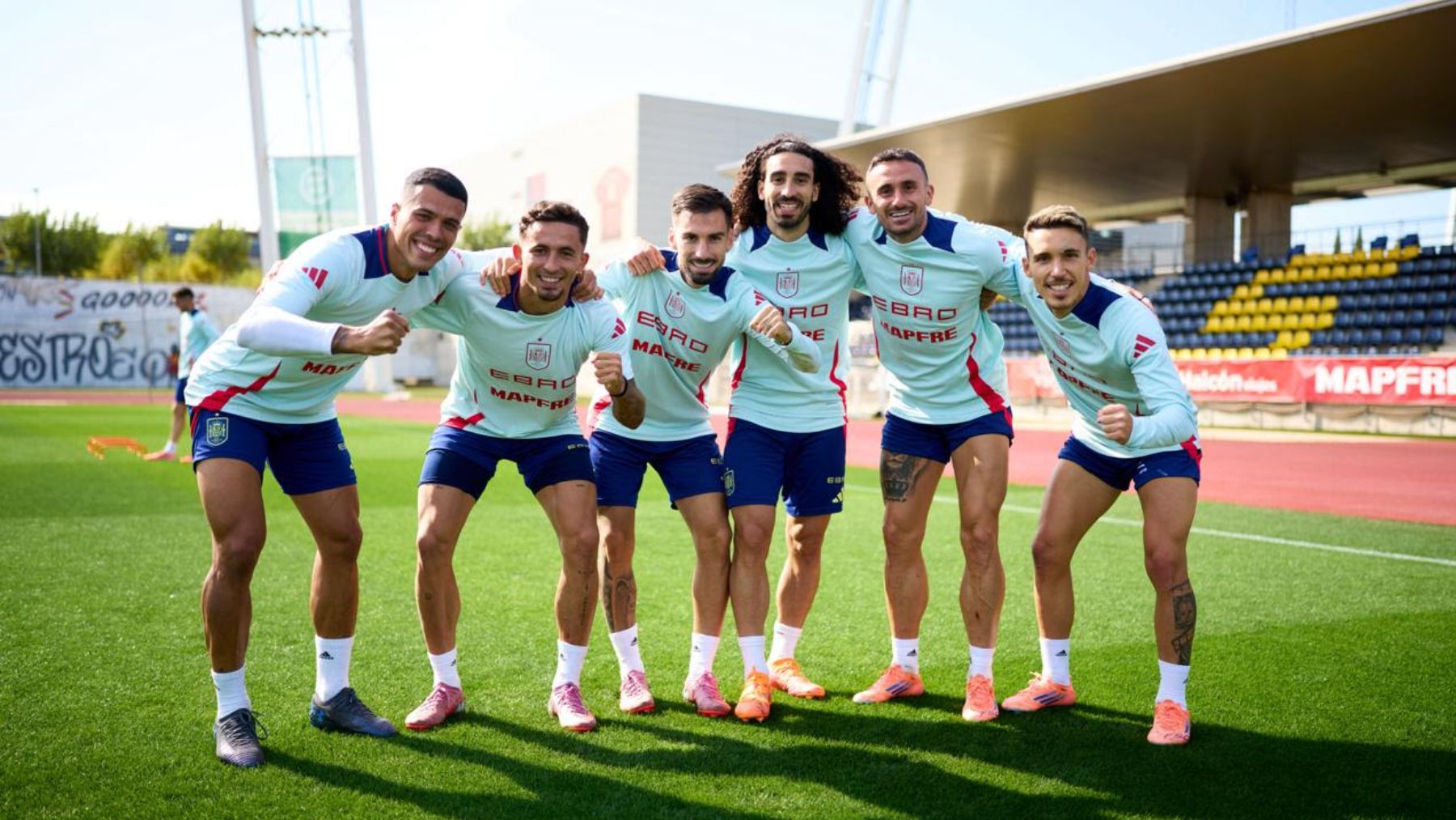 España, tras un entrenamiento. (RFEF)
