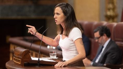 La secretaria general de Podemos, Ione Belarra. (EP)