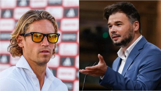 Marcos Llorente y Gabriel Rufián