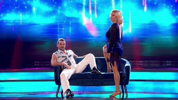 Bárbara Rey durante su actuación en 'Bailando con las estrellas'. (Mediaset)