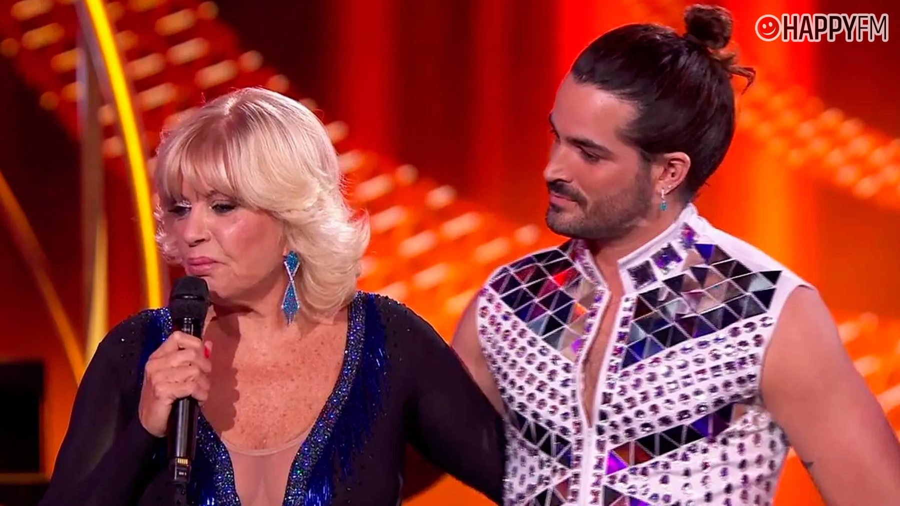 Bárbara Rey rompe a llorar al intentar firmar la paz con su maestro en ‘Bailando con las estrellas’