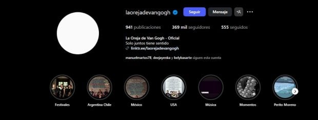 Captura de la nueva imagen de La Oreja de Van Gogh en Instagram (Instagram).