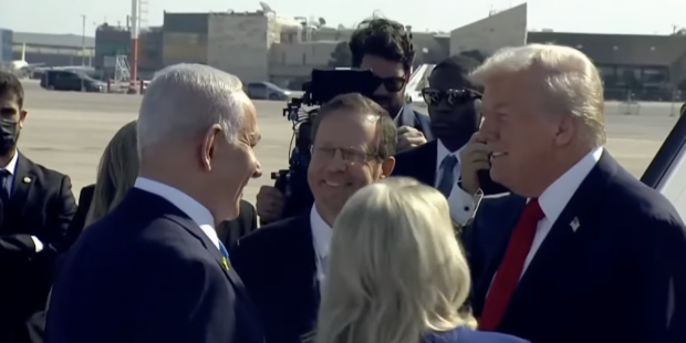 Netanyahu recibe a Trump en Israel.