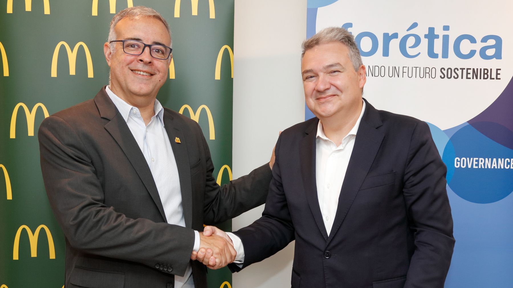 Luis Quintiliano, presidente de McDonald’s España, y Germán Granda, director general de Forética.