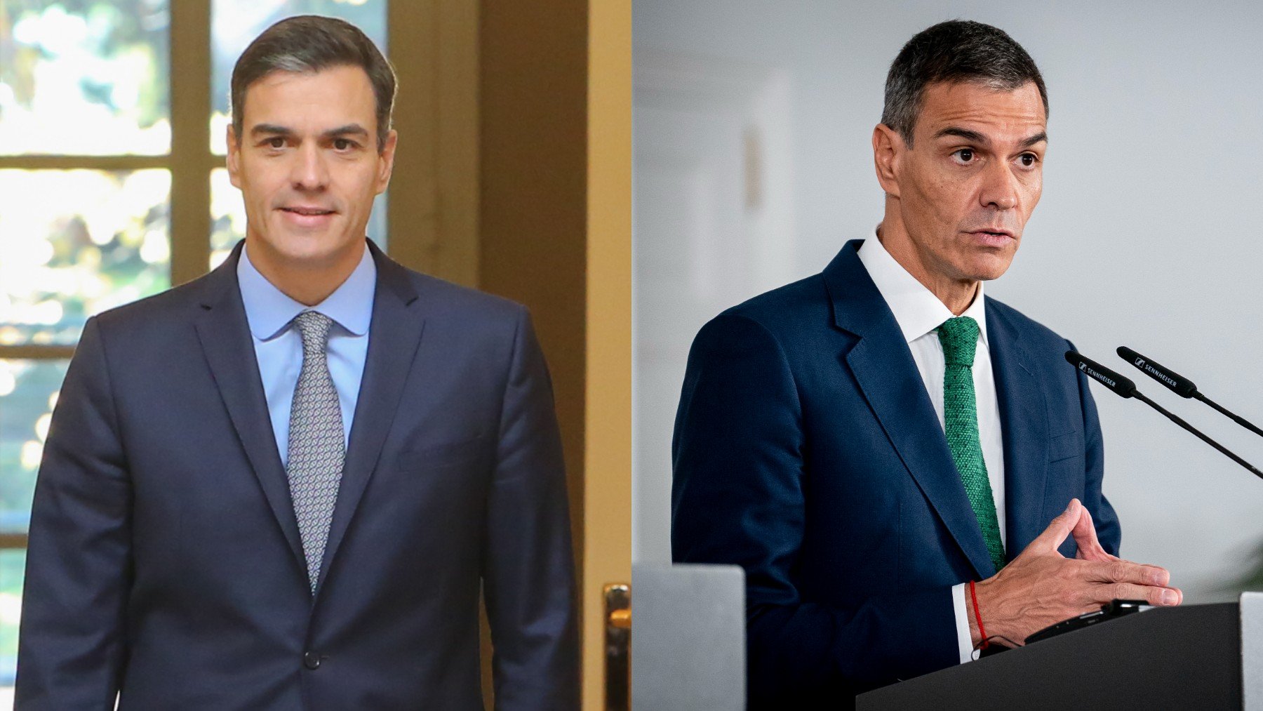 Sánchez antes de salir del Palacio Real a la carrera: «La derecha me critica hasta por estar delgado»