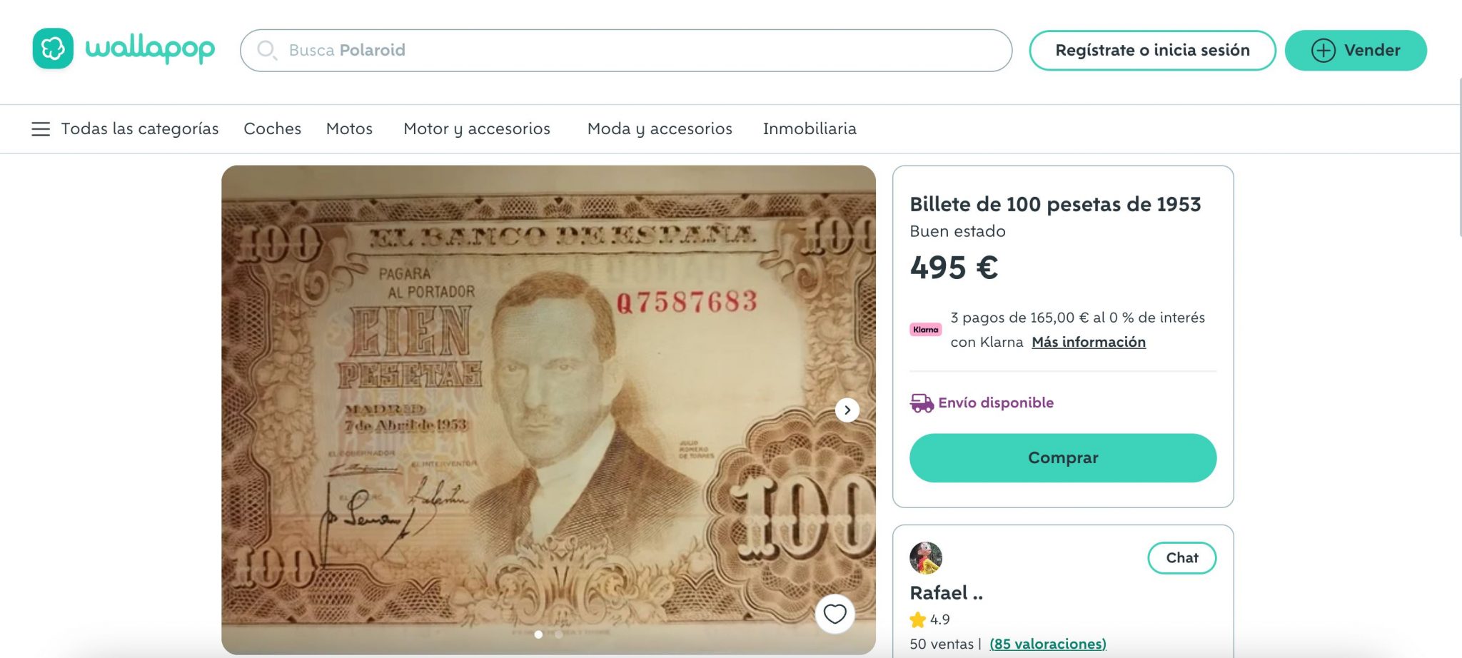 Si tienes este billete de 100 pesetas en casa tienes un tesoro y no lo ...