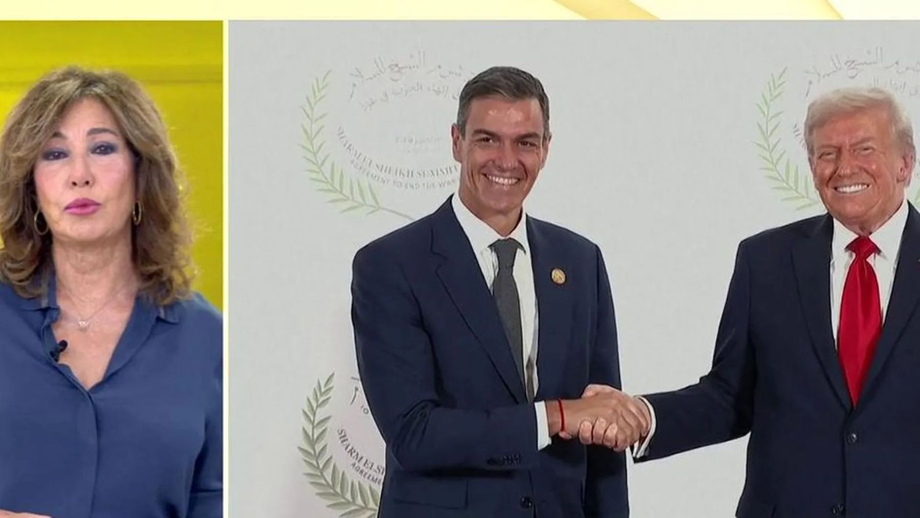 Ana Rosa sobre el papel de Sánchez junto a Trump: «Se colocó al fondo sin rechistar para hacer de figurante»