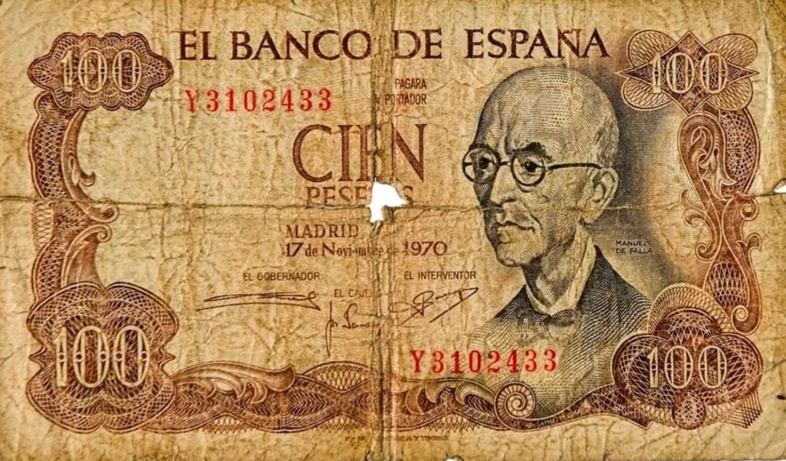 Si tienes este billete de 100 pesetas en casa tienes un tesoro y no lo ...