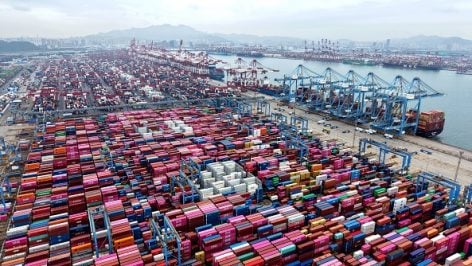 El puerto de Qindao, China. (Getty Images)