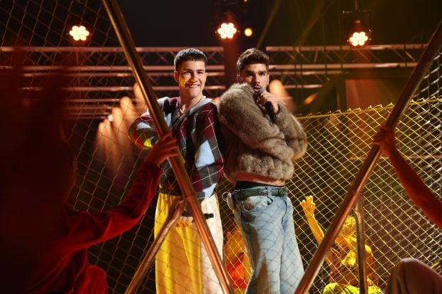 Guille Toledano y Guillo Rist en la Gala 4 de OT 2025. (Prime Video)