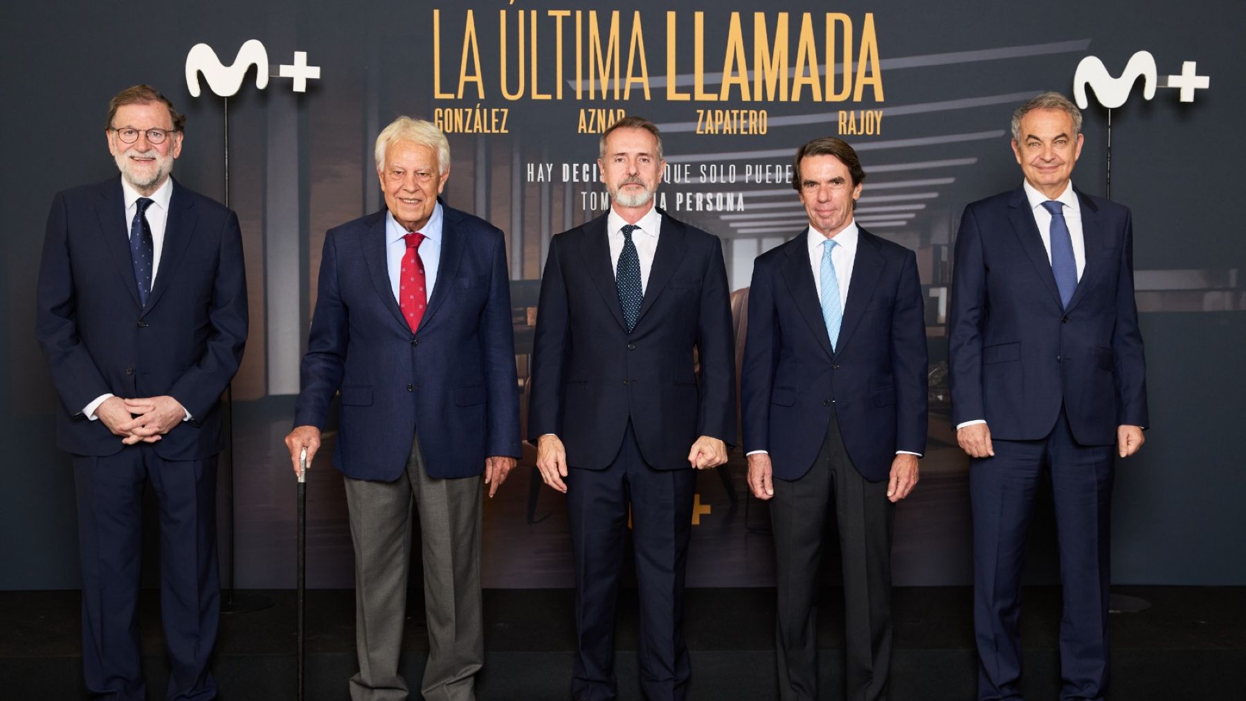 Aznar, González, Zapatero y Rajoy juntos en la nueva serie de Movistar Plus +