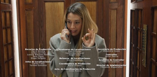 Belén Écija, hija de Belén Rueda, en La Agencia. (Mediaset)