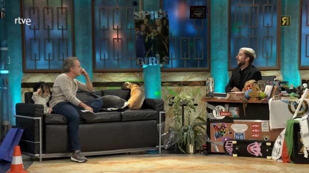 Daniel Guzmán y David Broncano en La Revuelta. (RTVE)
