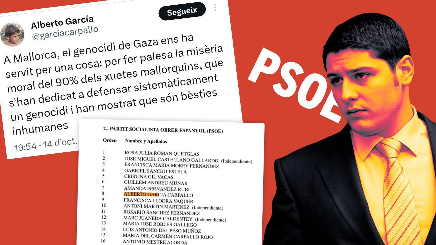PSOE Alberto García Carpallo Manacor antisemitismo xuetes