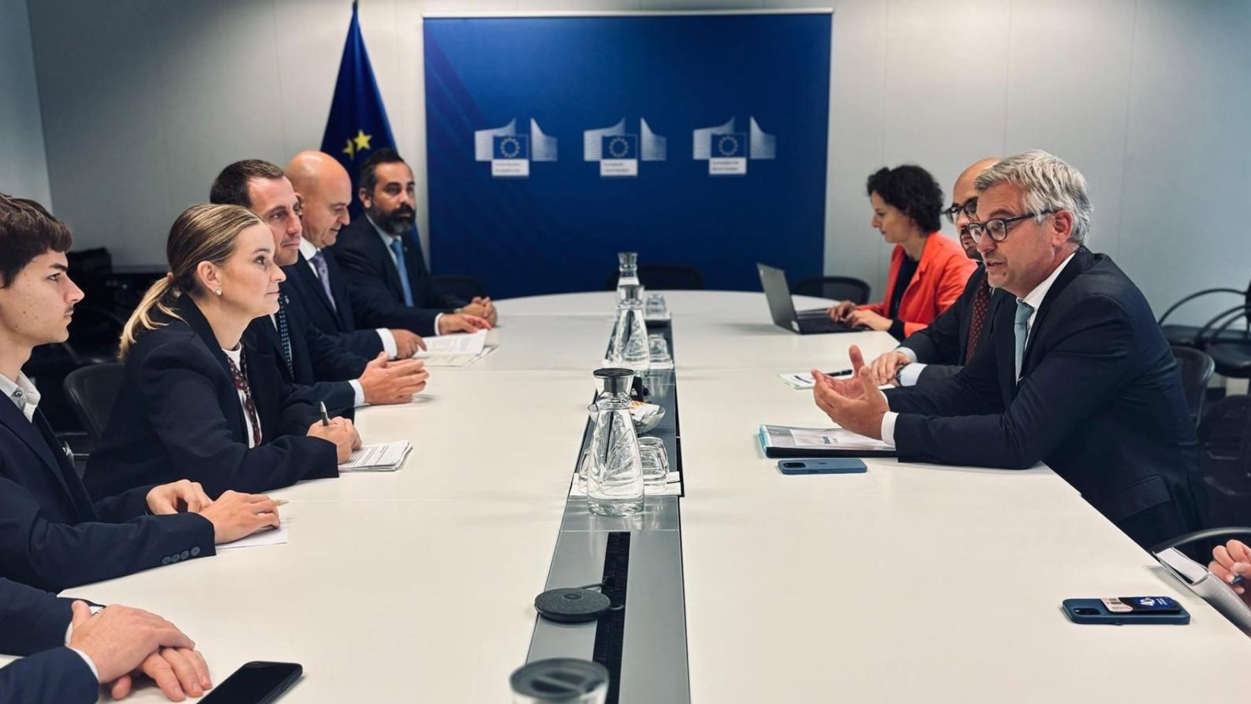 Prohens, en Bruselas ante los responsables europeos de inmigración: «Somos frontera sur de Europa»