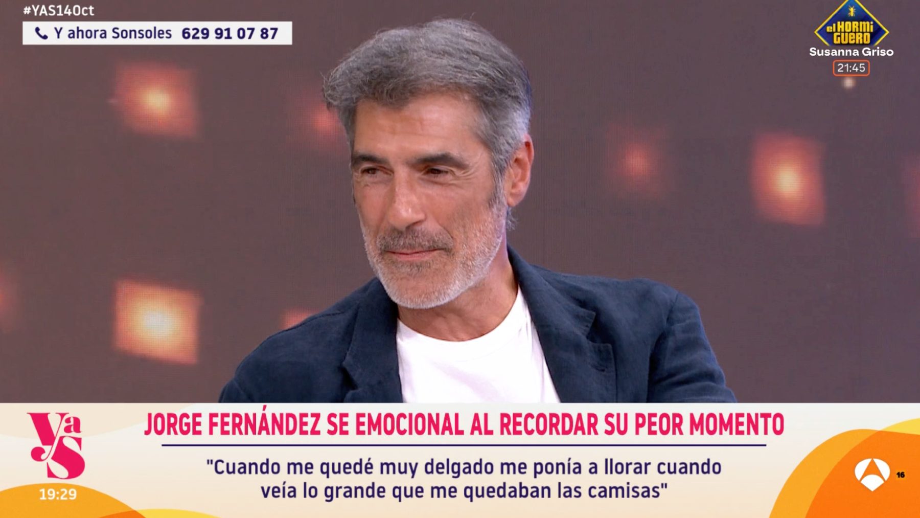 Jorge Fernández en 'Y ahora Sonsoles'. (Atresmedia)