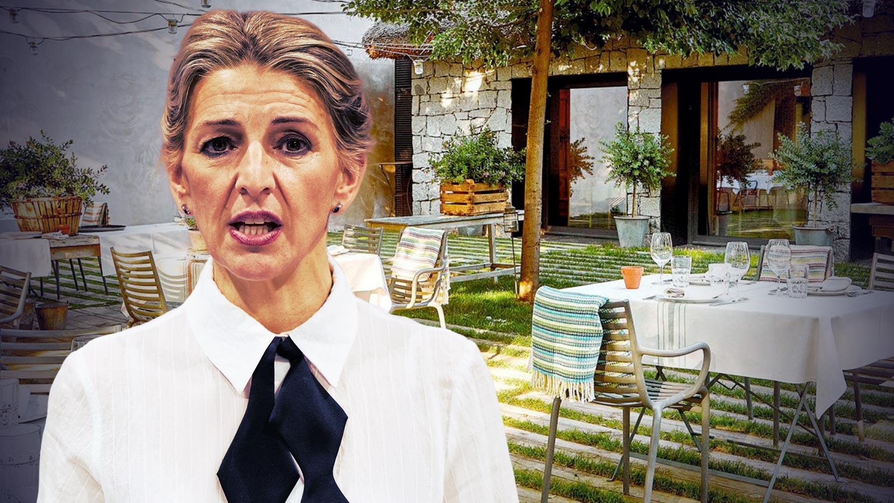 Yolanda Díaz se fue a comer al exclusivo restaurante Filandón de Madrid en plena huelga por Gaza