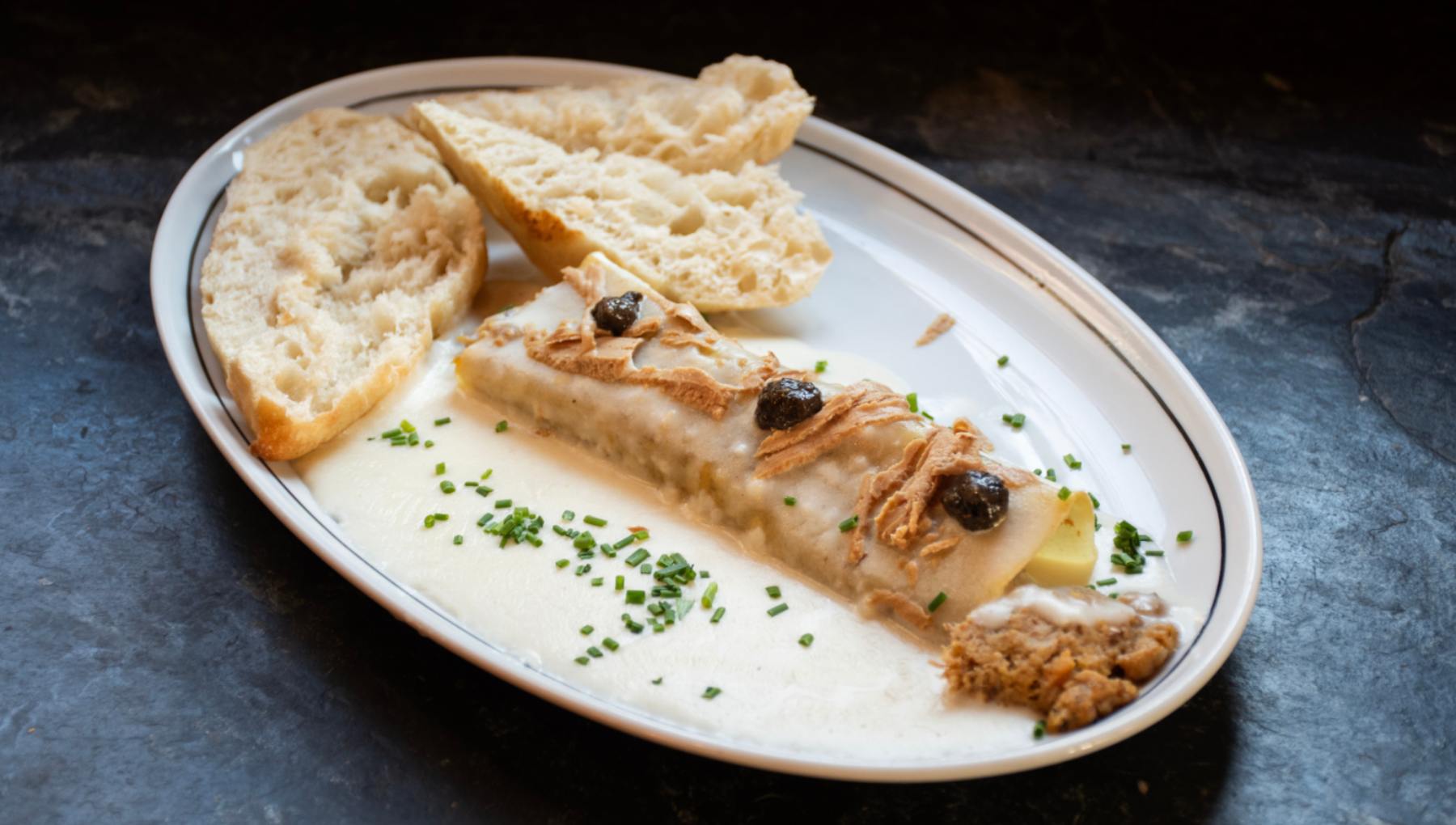 Canelones de pato confitado