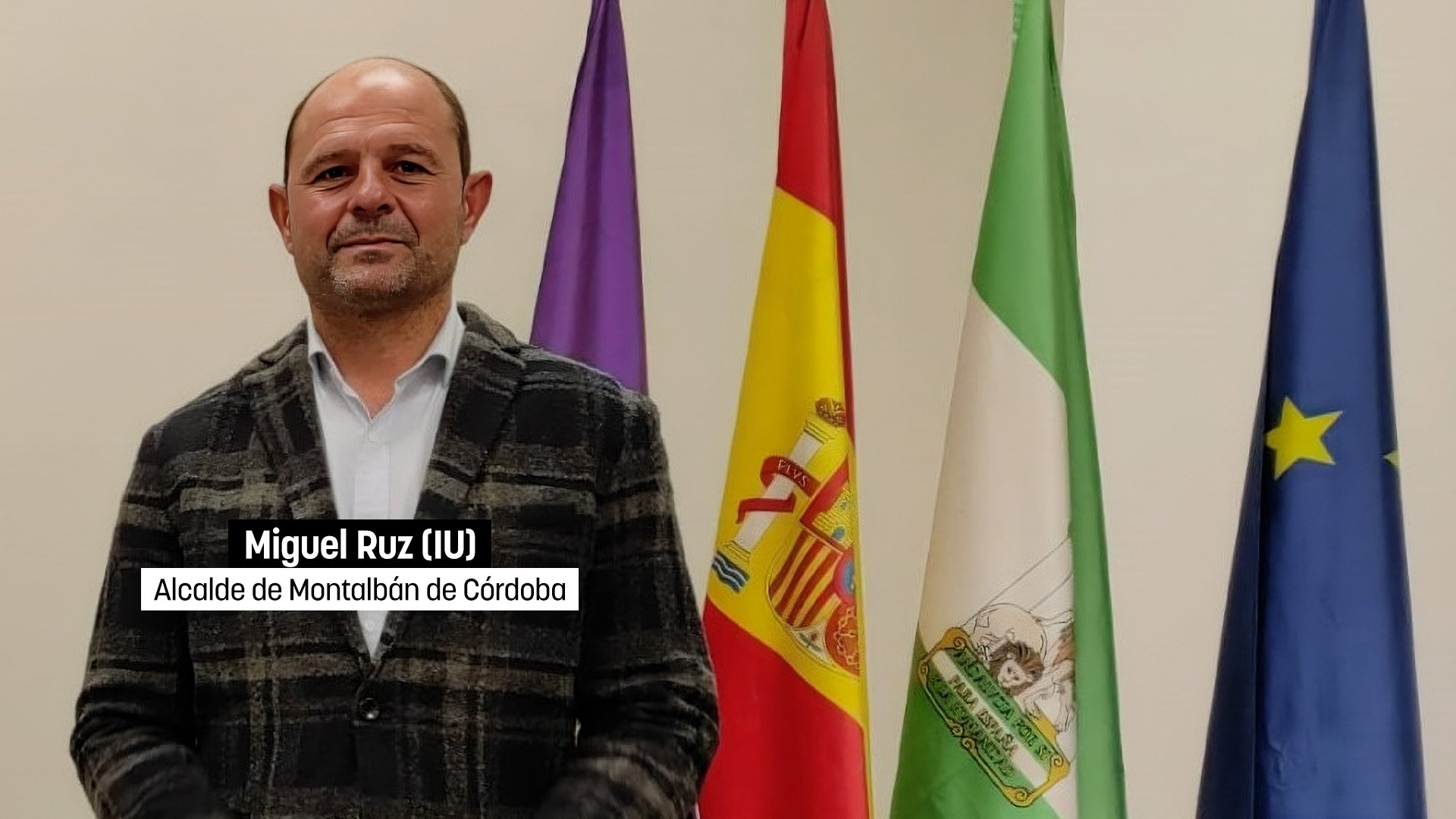 Miguel Ruz (IU), alcalde de Montalbán de Córdoba.