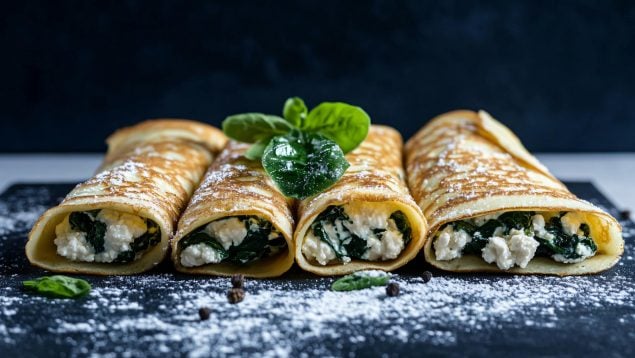 Crêpes de alforfón rellenos